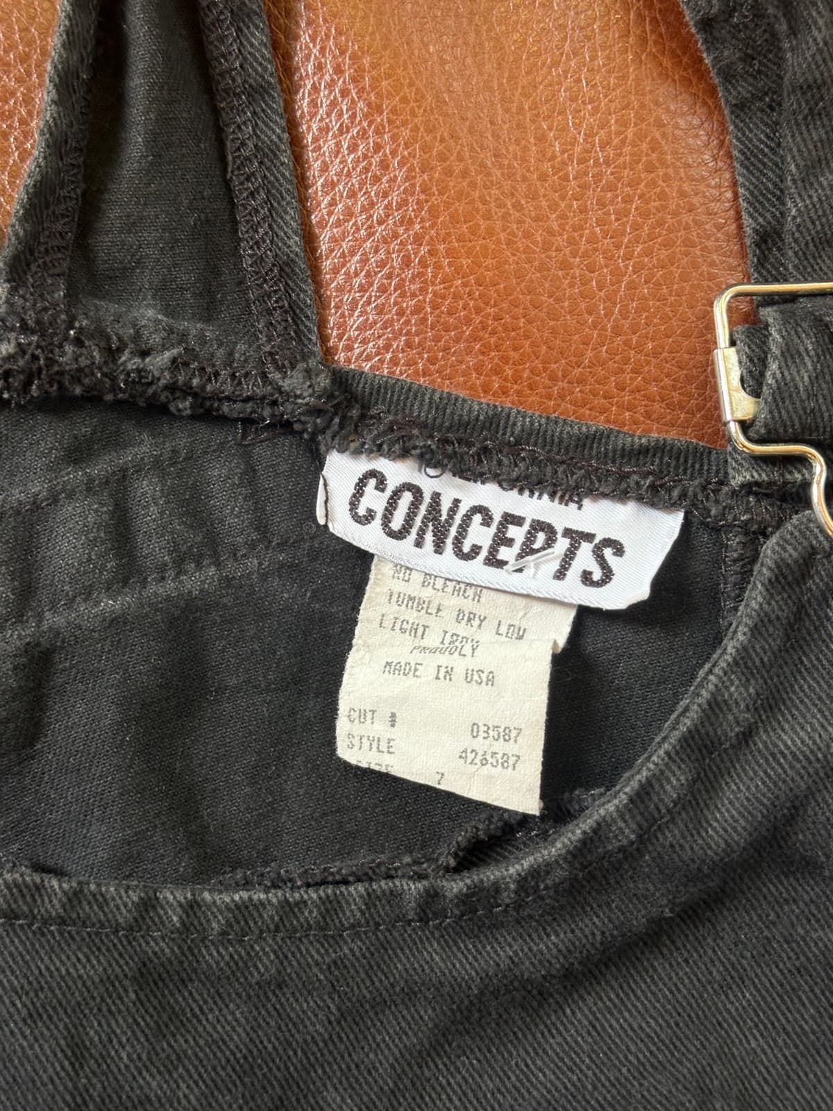 Black denim top — image 3