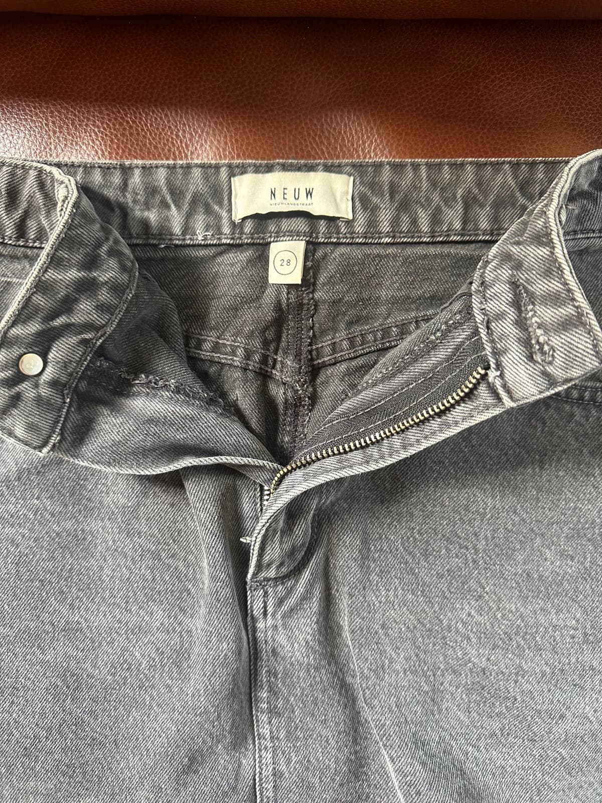 Grey denim skirt — image 3