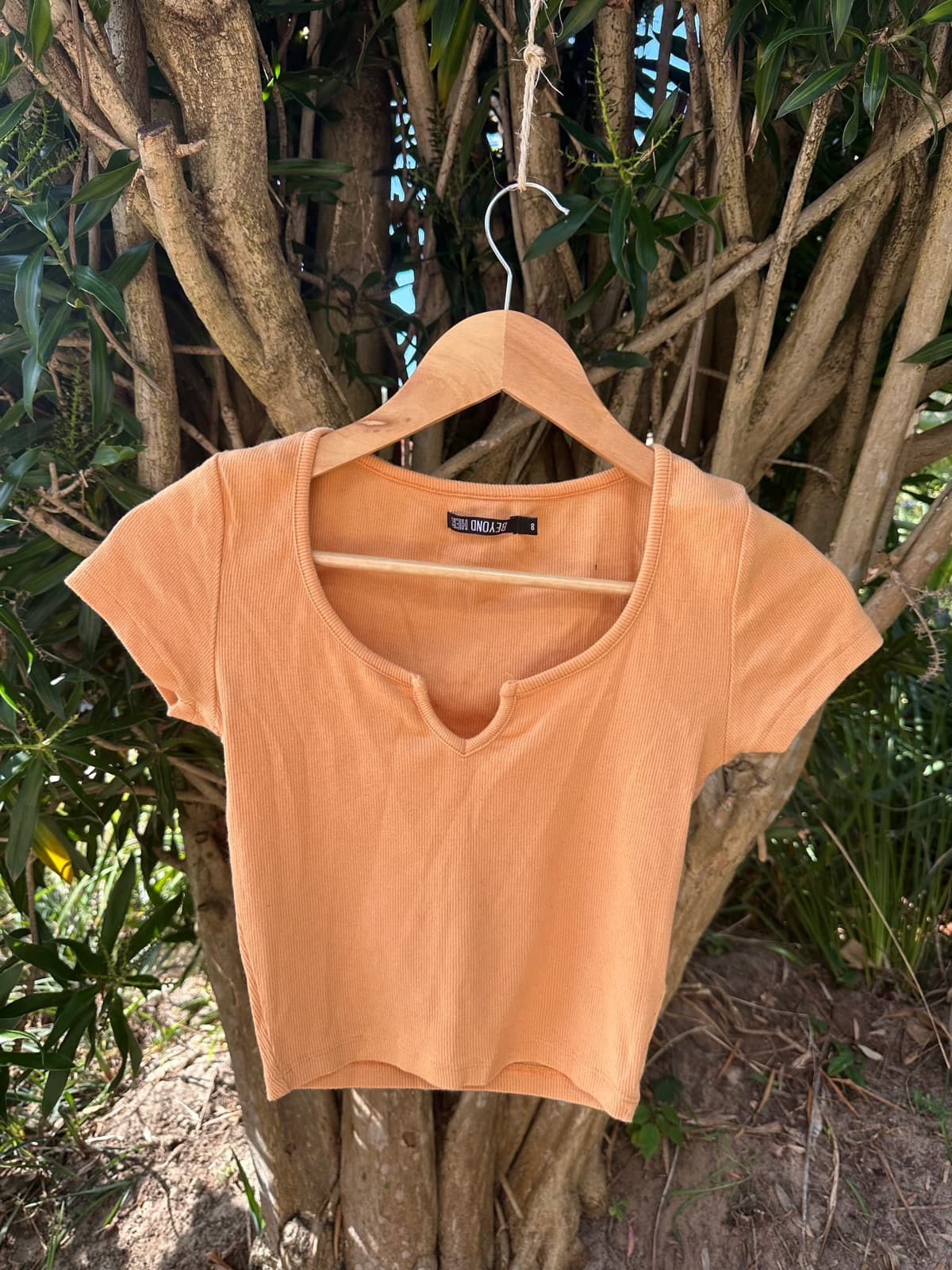 Orange baby tee