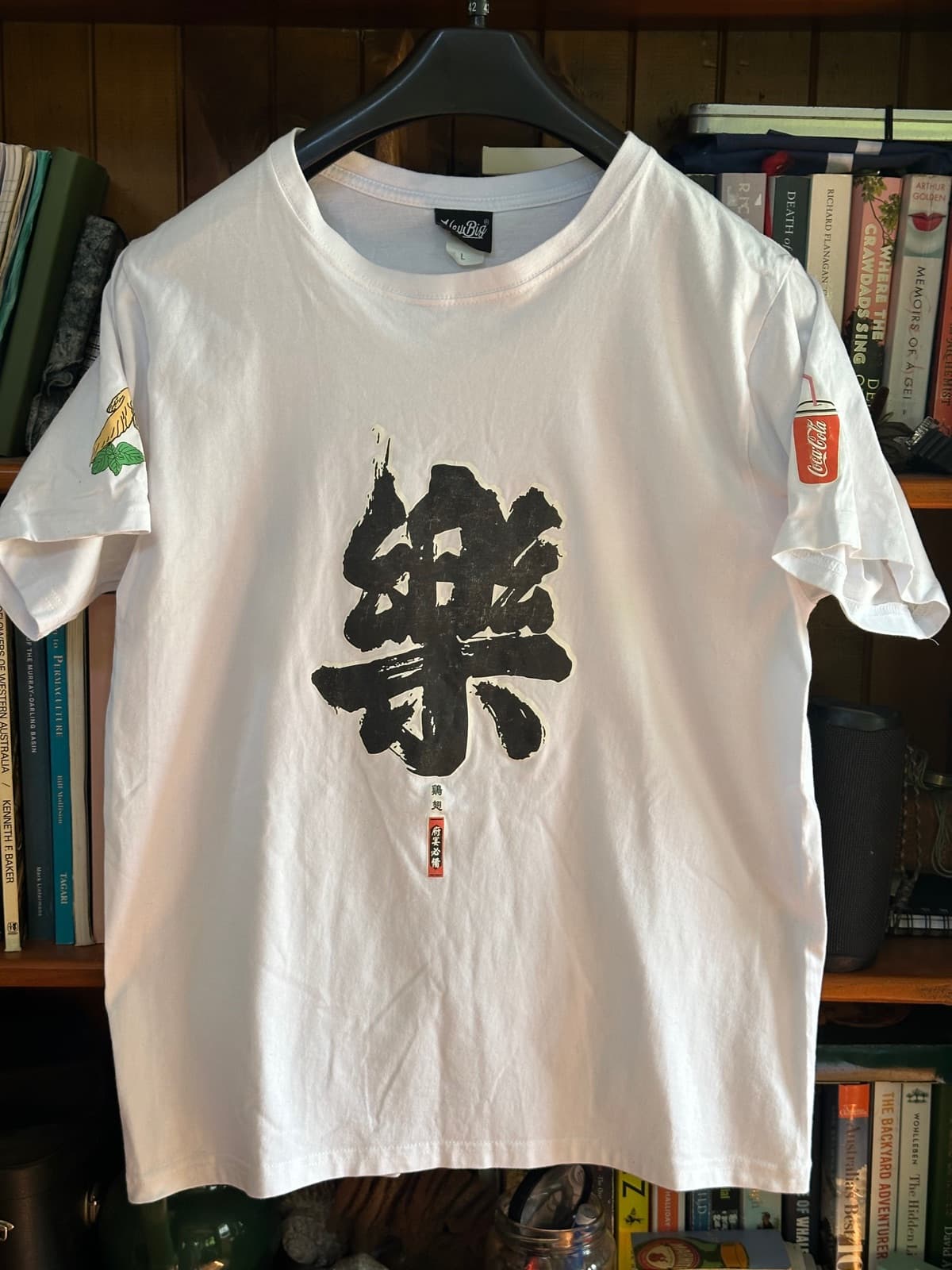 Japanese script tee