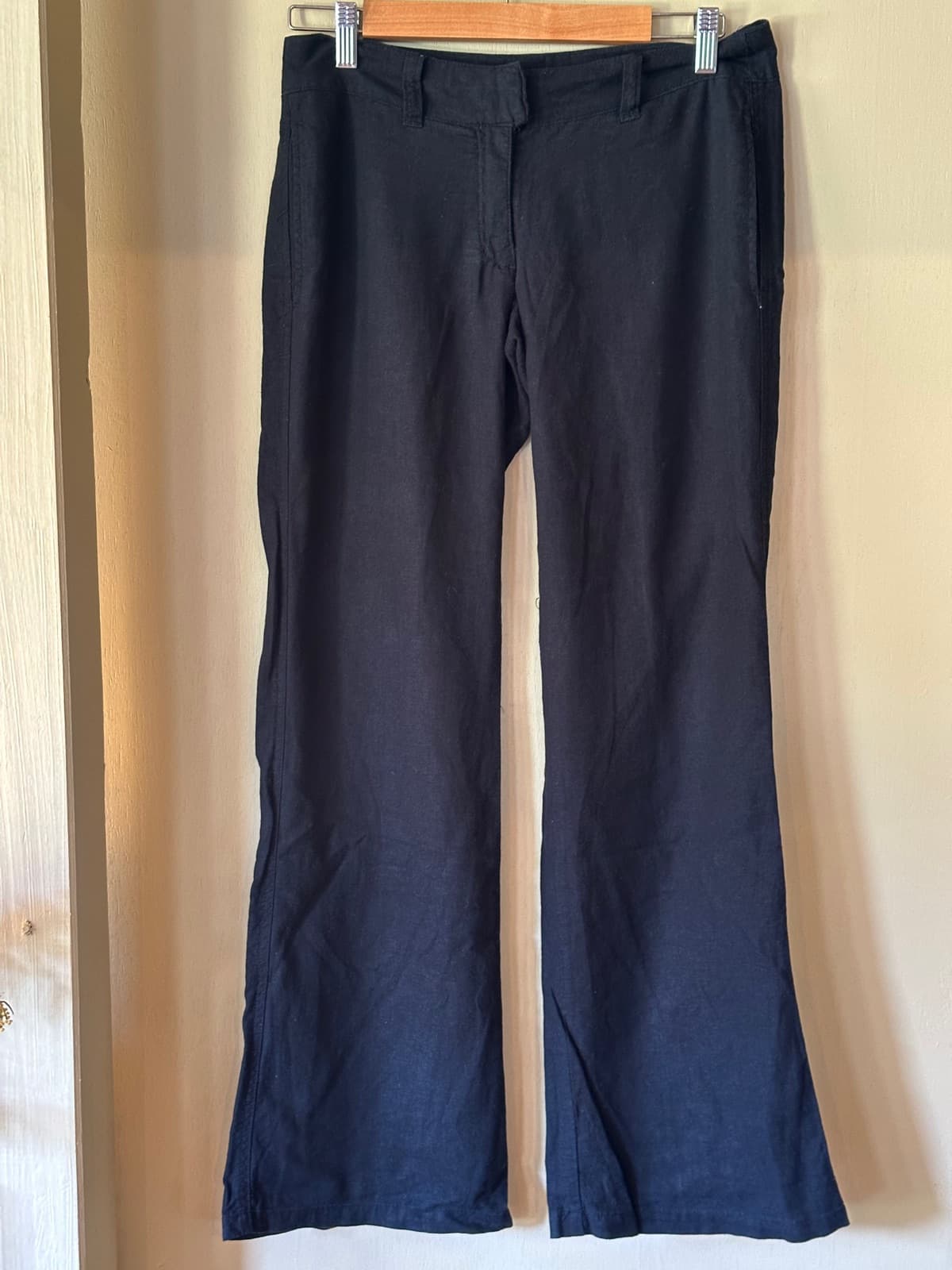 Y2K low rise black linens