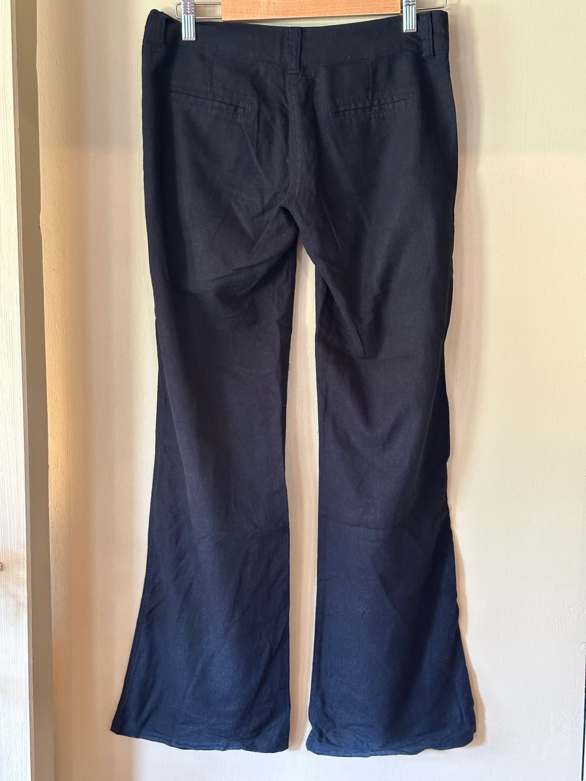 Y2K low rise black linens — image 2