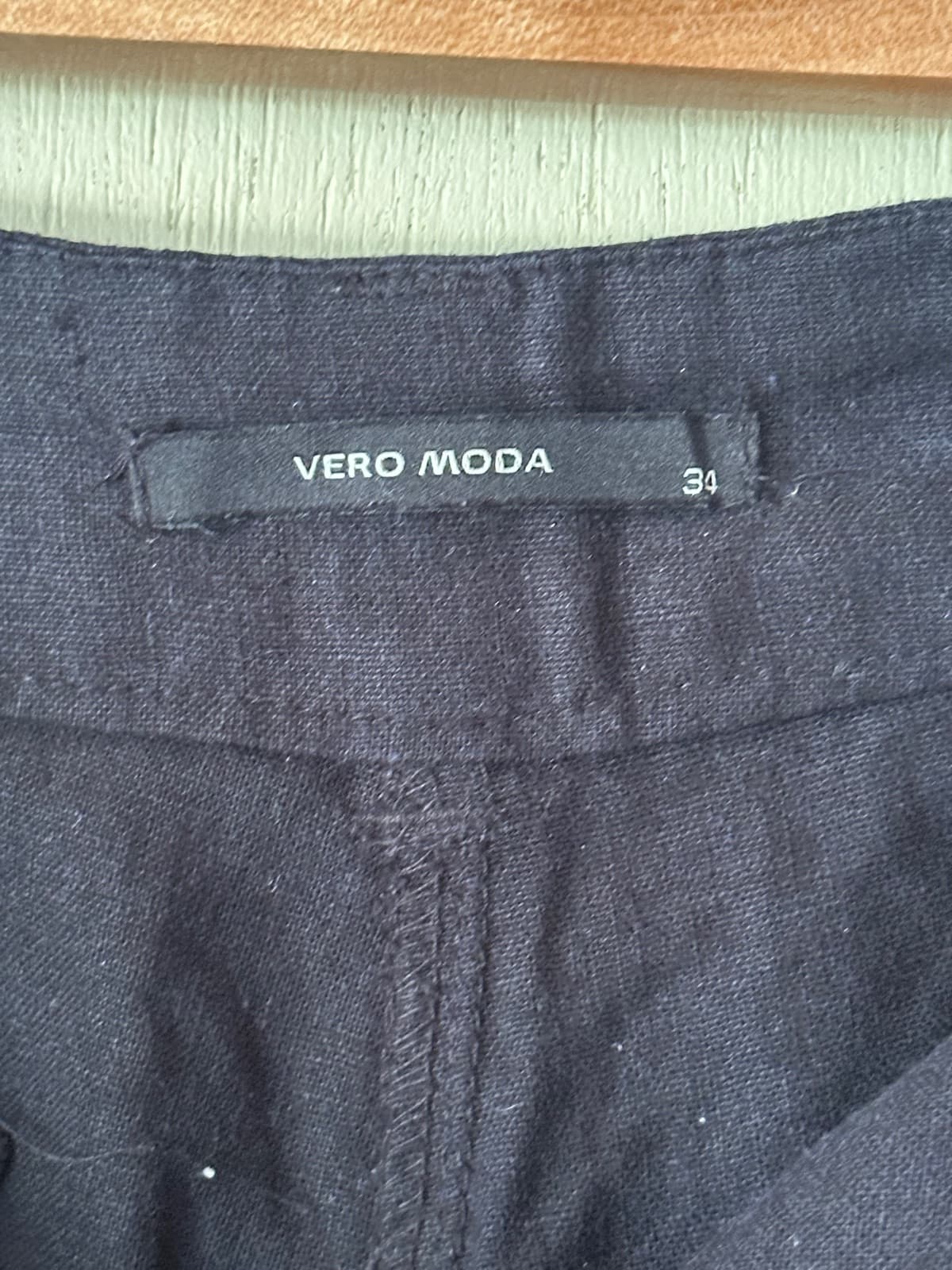 Y2K low rise black linens — image 3